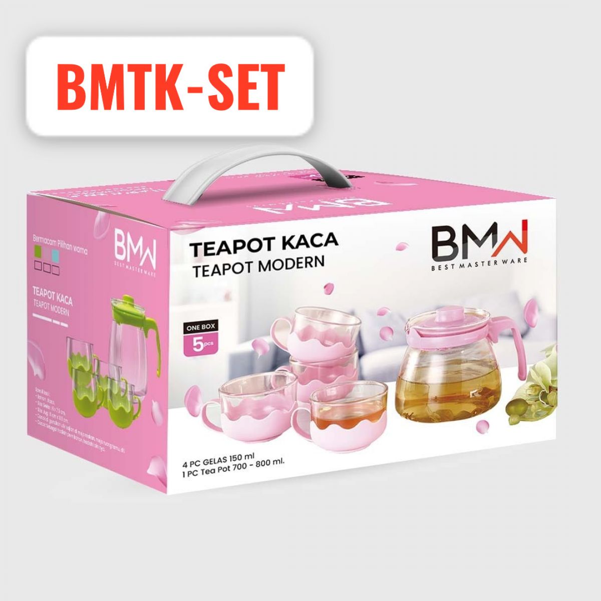 TEAPOT KACA MODERN SET