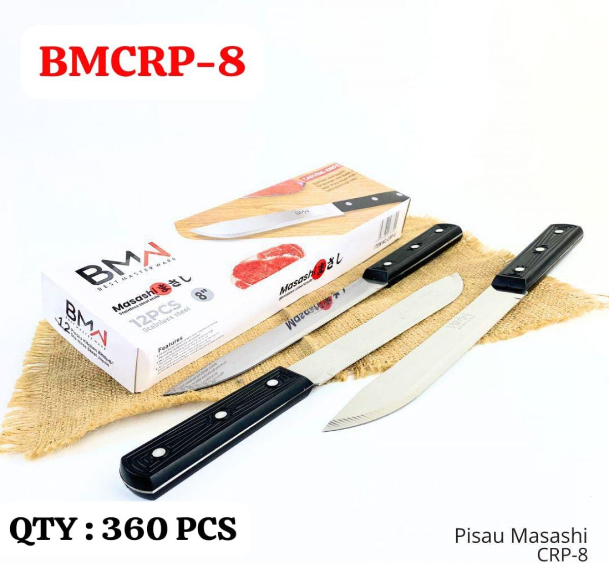 PISAU MASASHI BMCRP-8 SIZE 8 INCH ISI 360 PCS