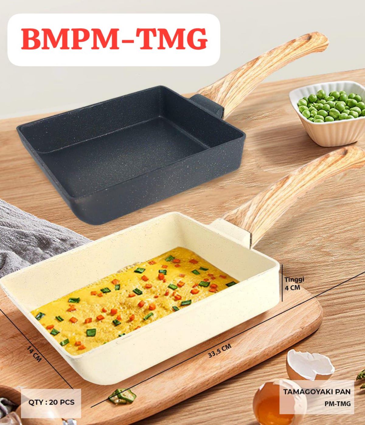 TAMAGOYAKI PAN BMPM-TMG MIX WARNA ISI 20 SET