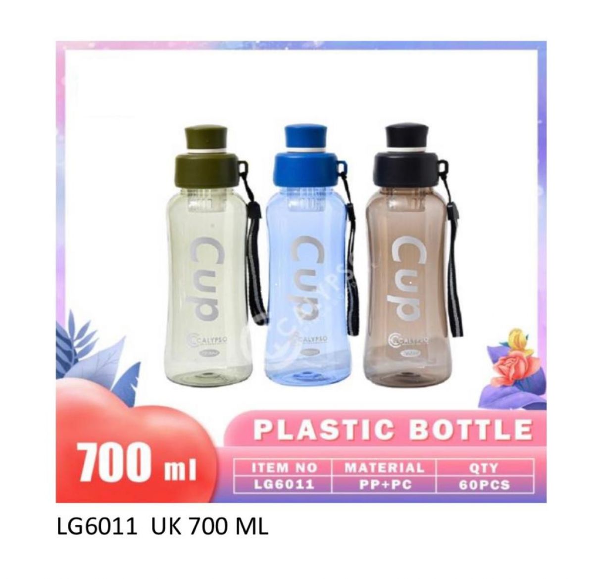 BOTOL MINUM PLASTIK UKURAN 700 ML