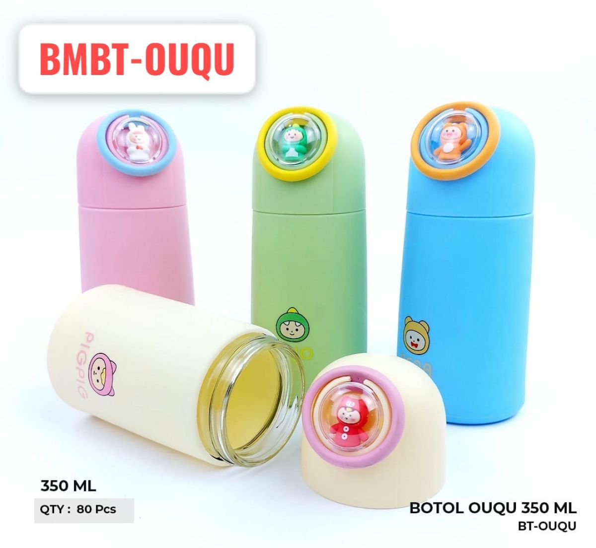 BOTOL OUQU BMBT-OUQU 350 ML ISI 80 PCS
