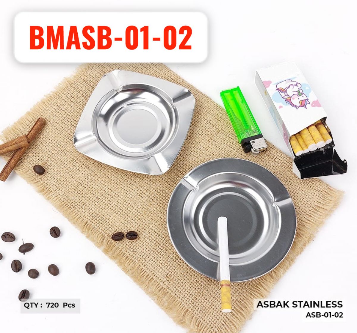 ASBAK STAINLESS BMASB-01-02 ISI 720 PCS