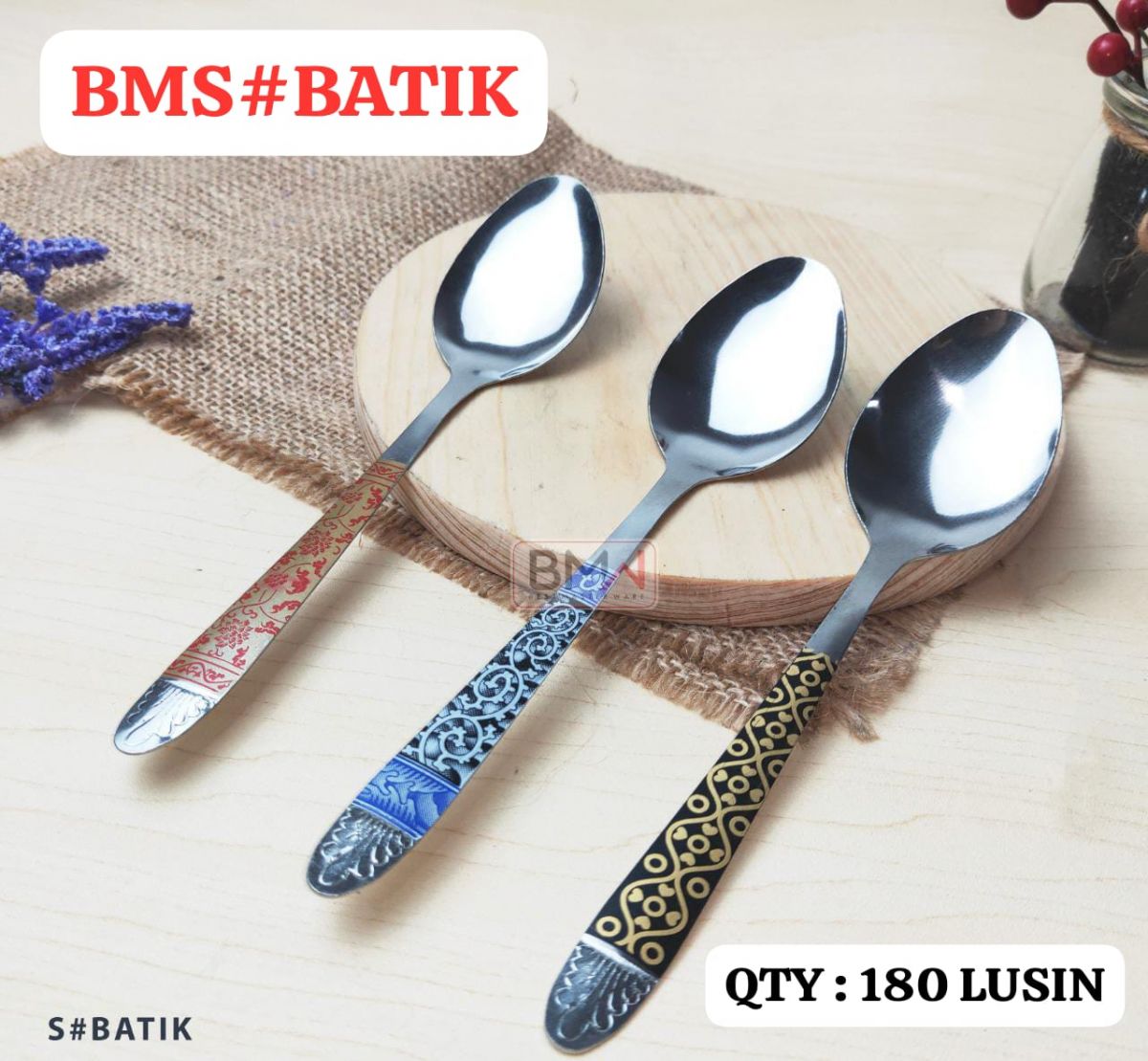 SENDOK BATIK BMS#BATIK ISI 180 LUSIN