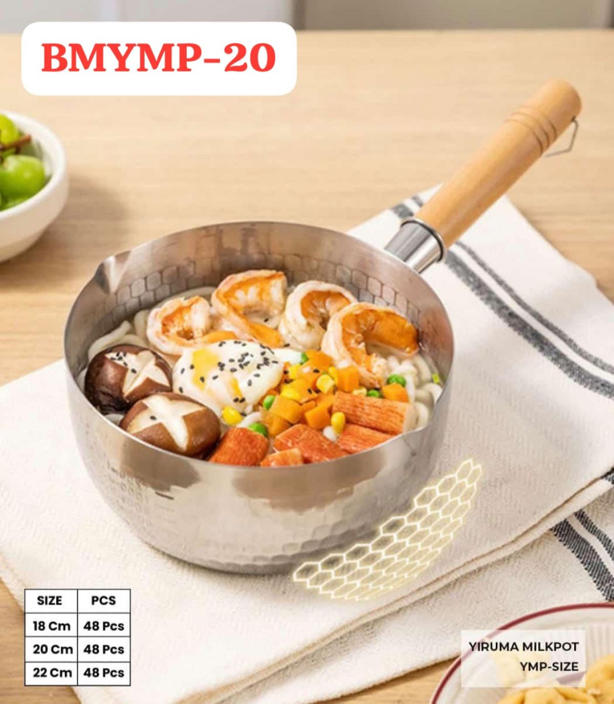 YIRUMA MILKPOT BMYMP-20 SIZE 20 CM ISI 48 PCS