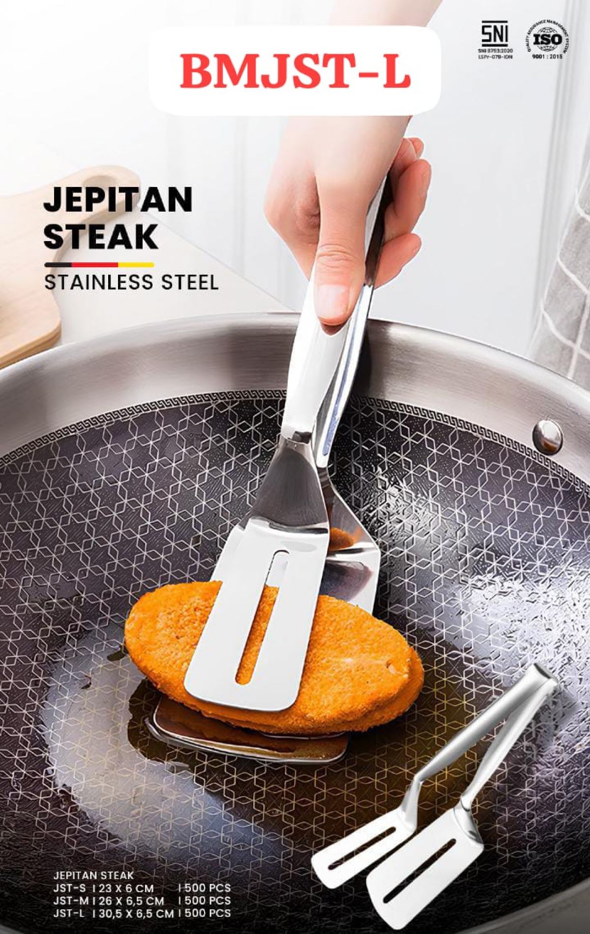 JEPITAN STEAK BMJST-L SIZE 30.5CM * 6.5CM ISI 500 PCS