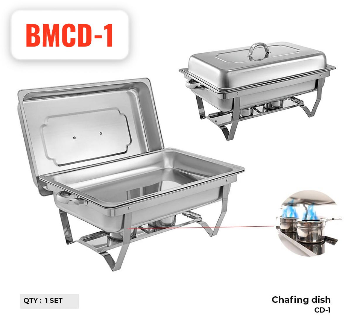 CHAFING DISH BMCD-1 ISI 1 SET