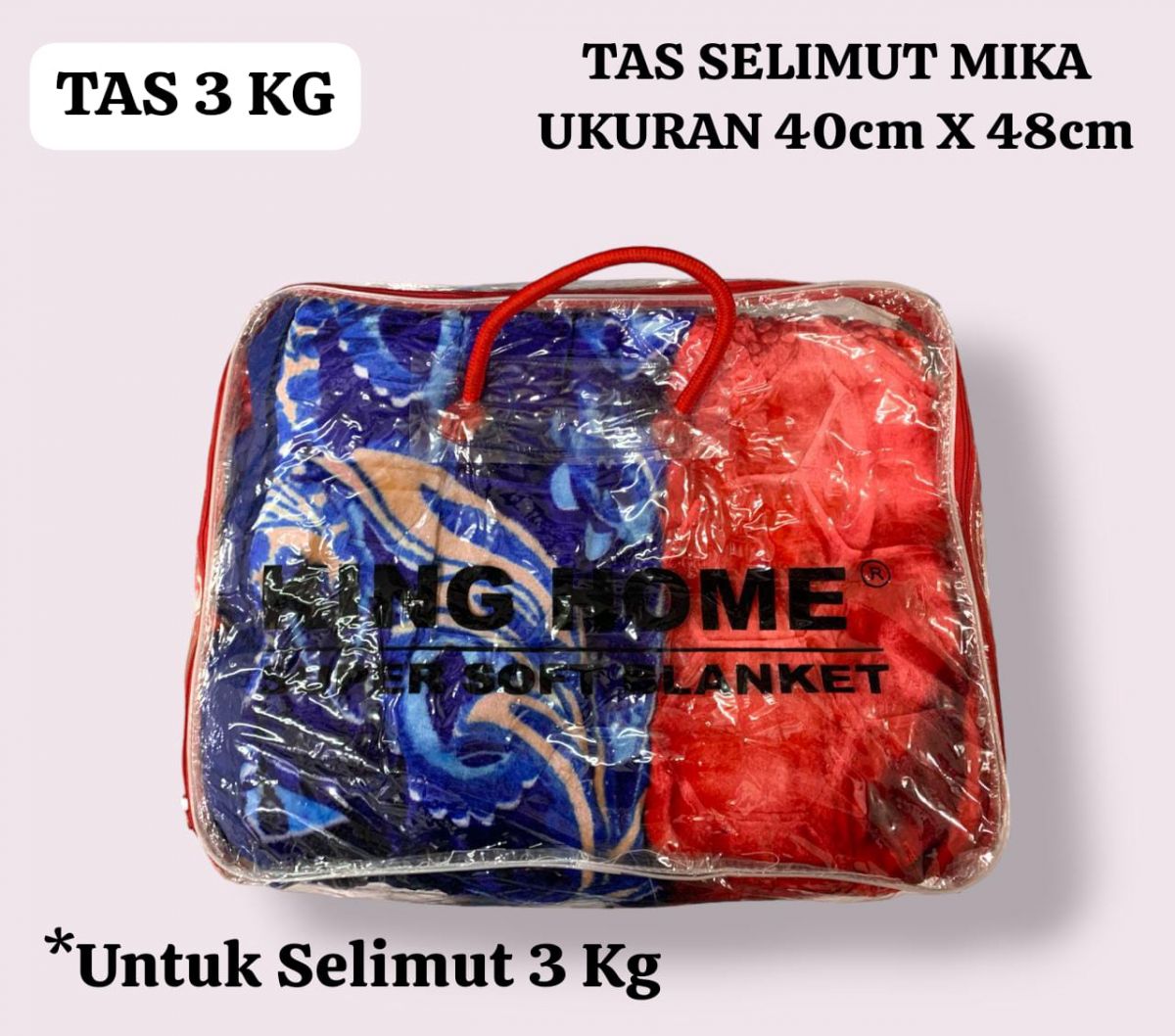 TAS SELIMUT MIKA TAS 3 KG UKURAN 40CM X 48CM