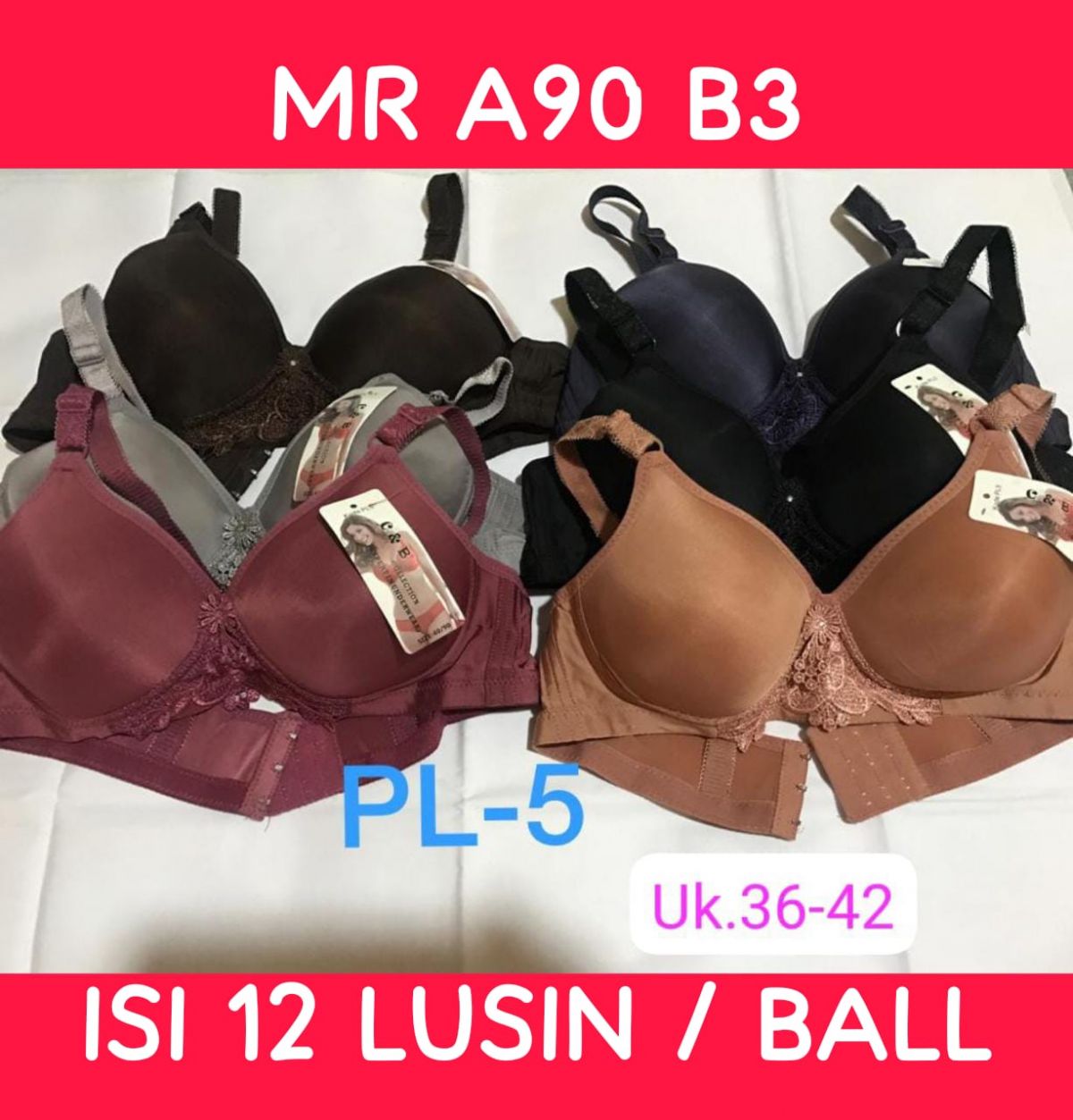 BH MR A90 B3 SIZE 36 - 42 ISI 12 LUSIN