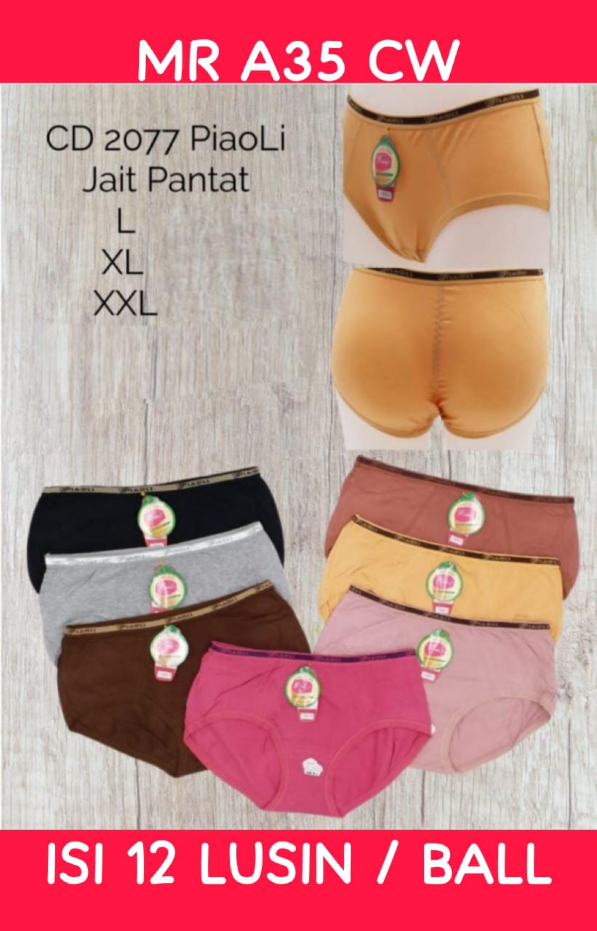 CELANA DALAM MR A35 CW UKURAN XL ISI 12 LUSIN