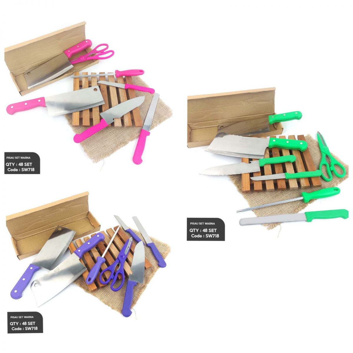 PISAU SET WARNA SW718