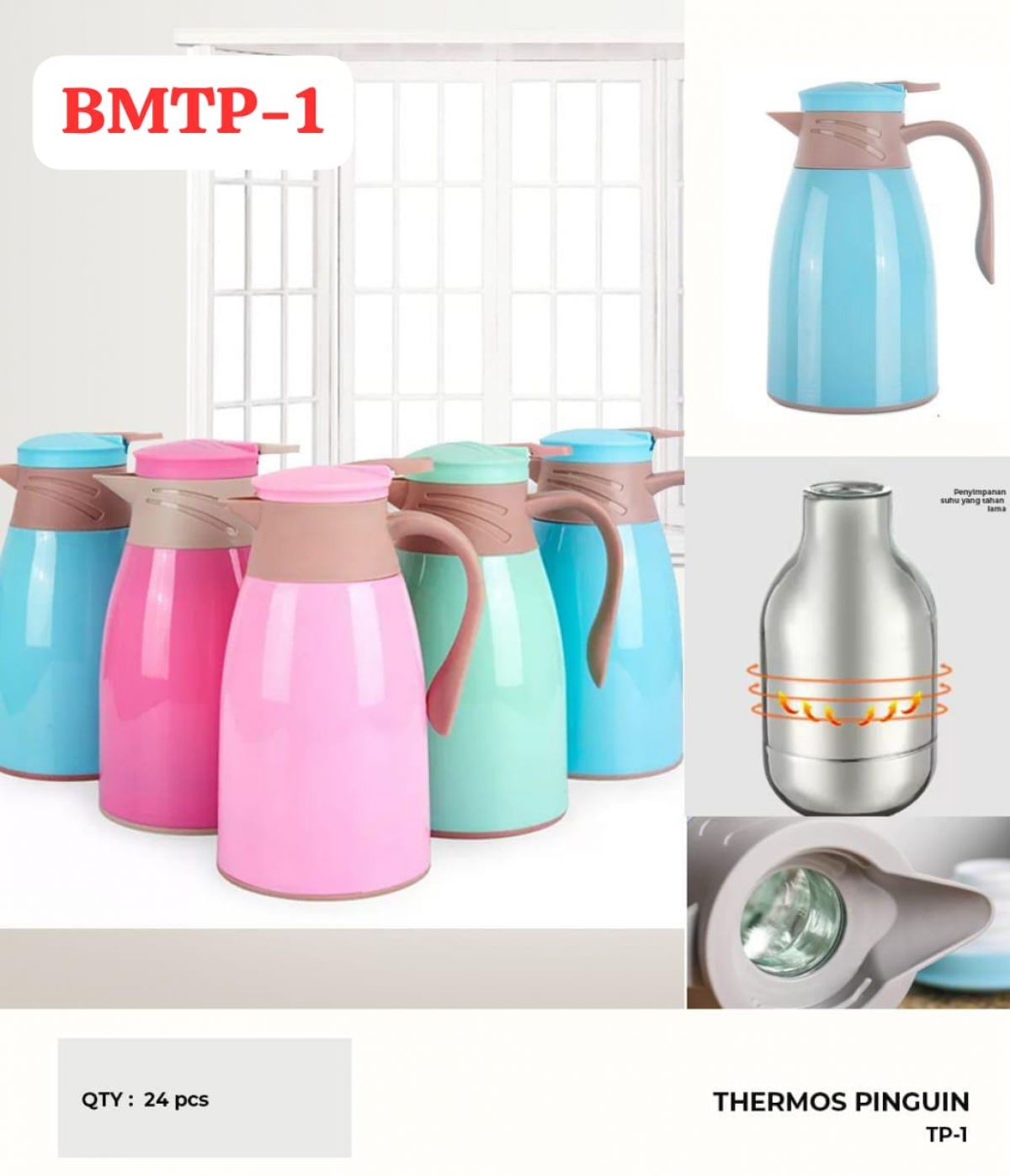 THERMOS PINGUIN BMTP-1 ISI 24 PCS