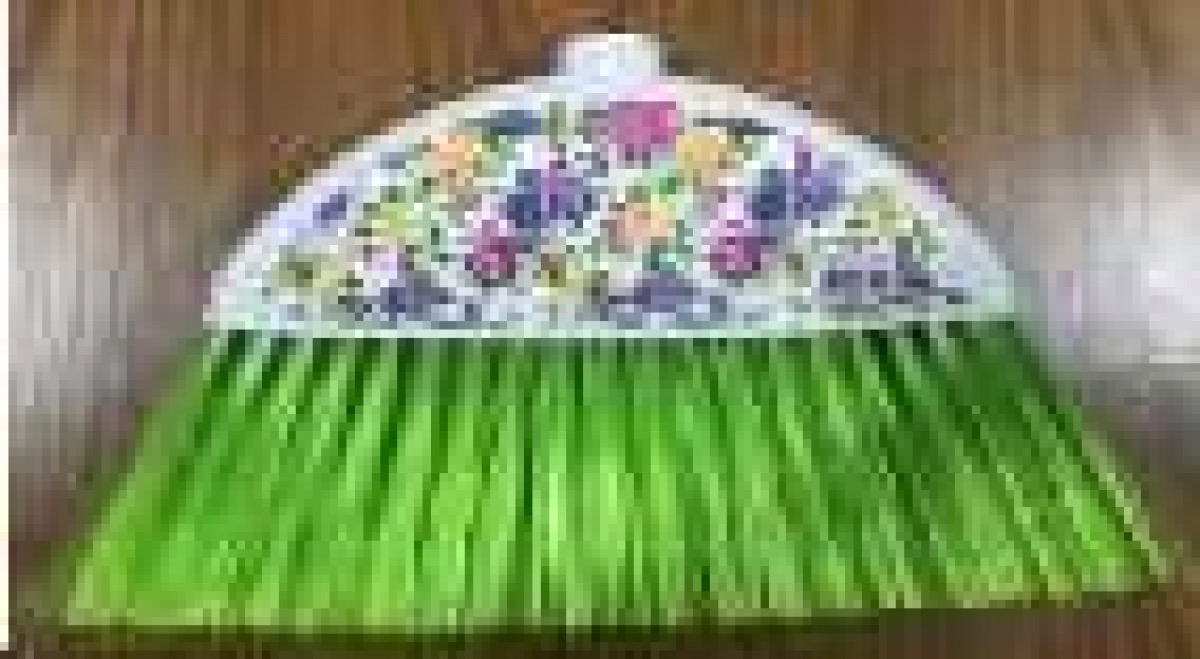 SAPU BUNGA HIJAU GG MOTIF J-312