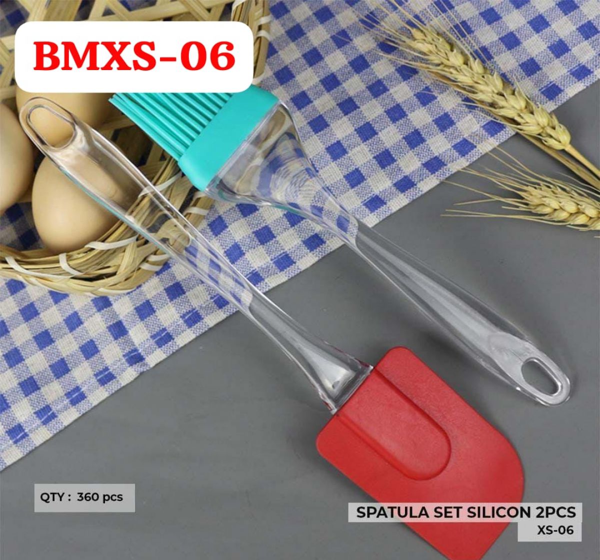 SPATULA SET SILICON (1 SET 2 PCS) BMXS-06 ISI 360 SET