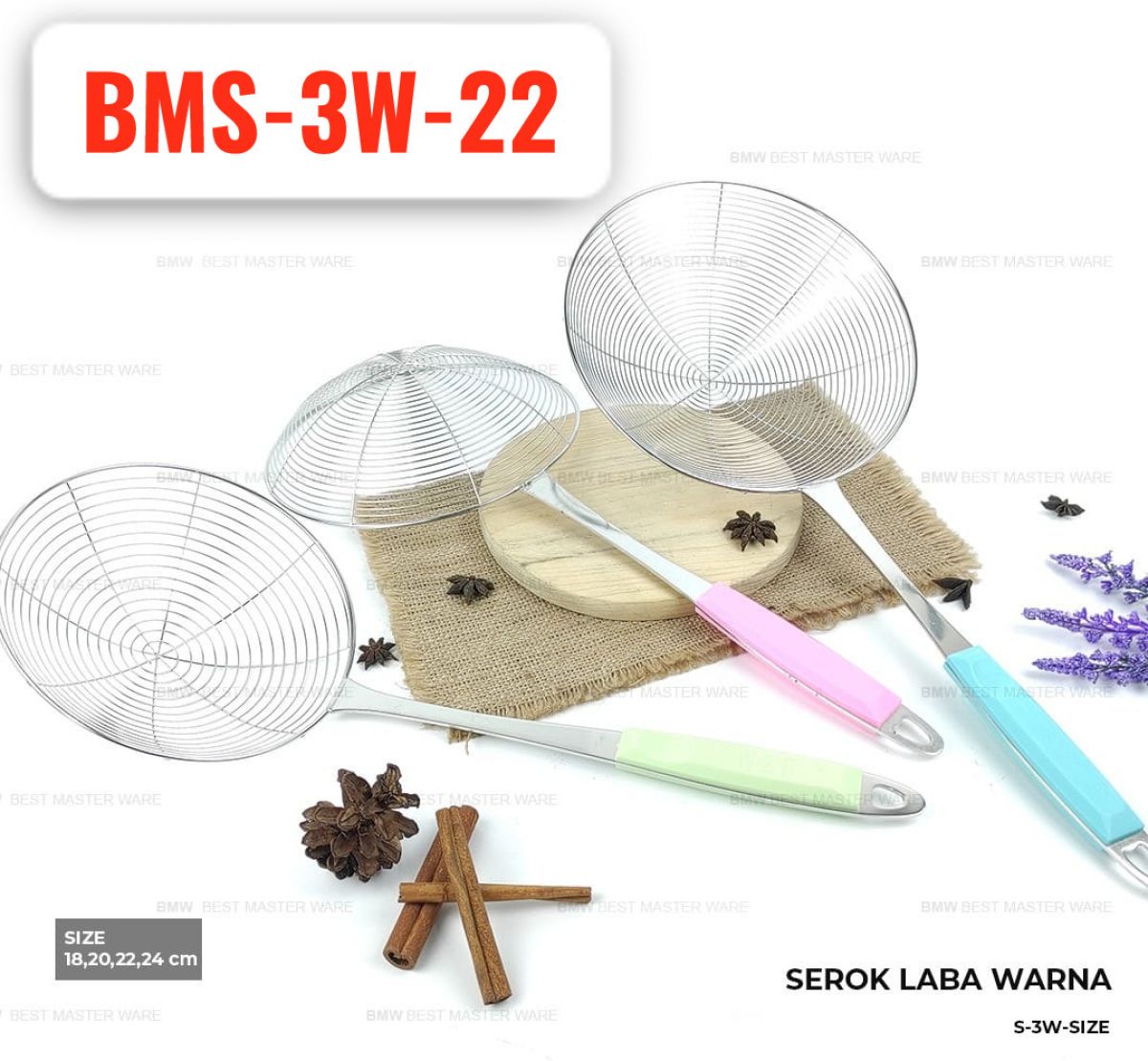 SEROK LABA WARNA 22CM BMS-3W-22